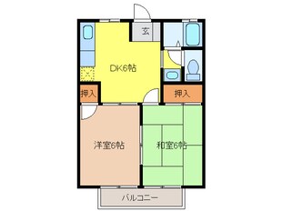 サンシティー・シャトーＡ棟の物件間取画像